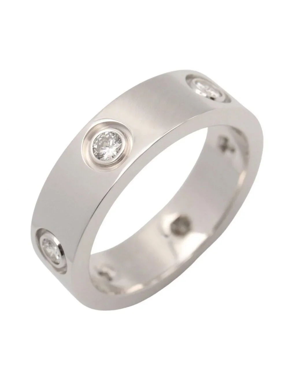 Cartier Ring Love 18K White Gold Diamond